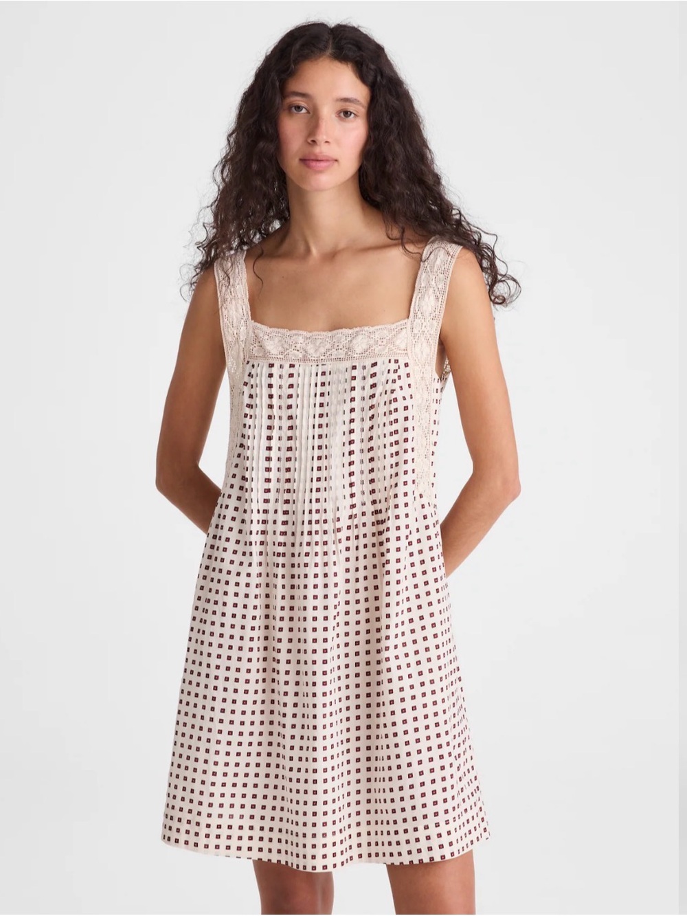 Madewell The Sophie Mini Dress Vintage Ivory Sz L NWT $128